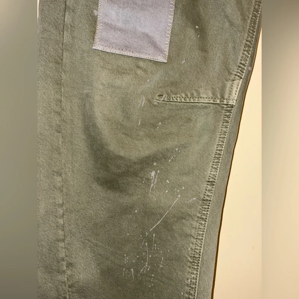 We The Free Moxie Pull-On Barrel Jeans in Army Sz 29 short - Picture 8 of 11